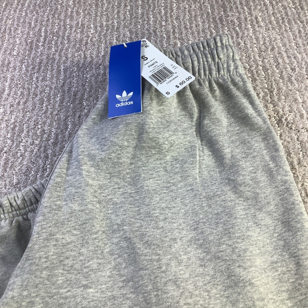 NWT Adidas‎ Originals Medium Grey Heather Jogger Pants Womens Small Sweatpants